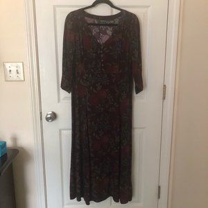 Fall Floral Dress